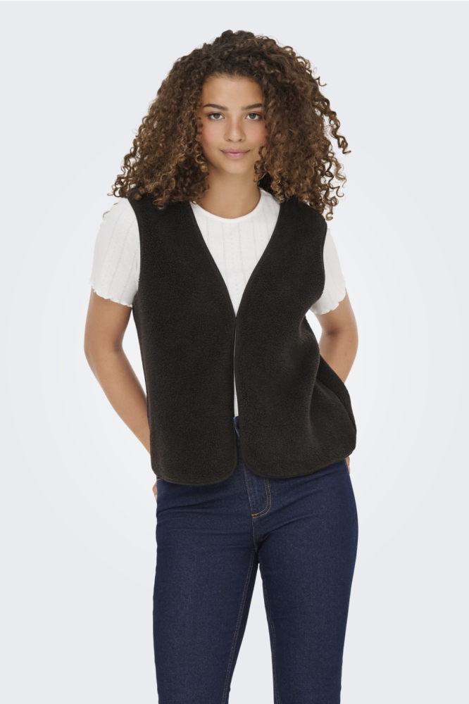 ONLTEDDY S/L UB VEST SWT 15355960 CHOCOLATE TORTE